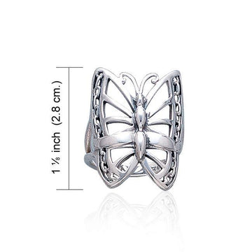 Silver Butterfly Ring TR1312 - Jewelry